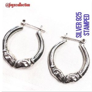 Vintage Silver 925 Stamped earrings sa-14